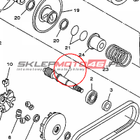 YAMAHA - KOLO ZEBATE nr: 5KDE61110000