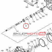 YAMAHA - lozysko nr: 93306206Y700