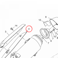 YAMAHA - OSLONA TLUMIKA nr: 1SDE47281000