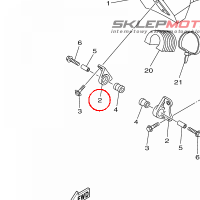 YAMAHA - HOLDER, DAMPER nr: 5XE241440000