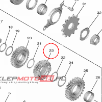 YAMAHA - KOLO ZEBATE nr: BR9172410100