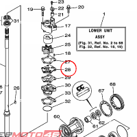 YAMAHA - PLYTKA POMPY WOD. nr: 67F443230000