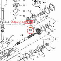 YAMAHA - podkladka nr: 9020125M0500