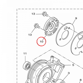 YAMAHA - PLATE nr: 1S7E19520200