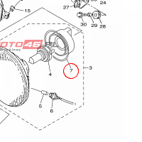 YAMAHA - OSLONA GUMOWA nr: 3SX843970000