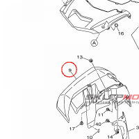 YAMAHA - blotnik nr: B16F15560000