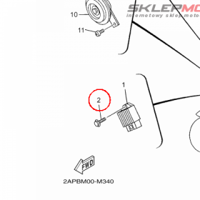 YAMAHA - BOLT, FLANGE nr: 9502L0601200