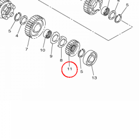 YAMAHA - KOLO ZEBATE nr: 2S3171210000