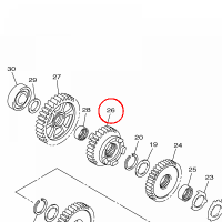 YAMAHA - KOLO ZEBATE nr: 2S3172410000