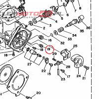 YAMAHA - DYSZA GL. nr: 830142312300