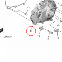 YAMAHA - dekiel silnika nr: BR9154110000