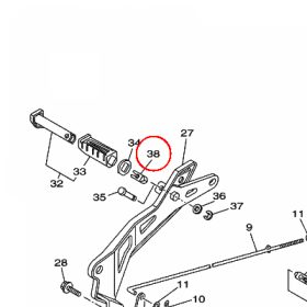 YAMAHA - PODKLADKA GUM. nr: 5VLF74140000