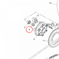 YAMAHA - TULEJKA nr: 1VJ253770000