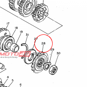 YAMAHA - ZEBATKA nr: 2GH174600000