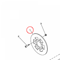 YAMAHA - DISC, BRAKE nr: 5B4F57110000