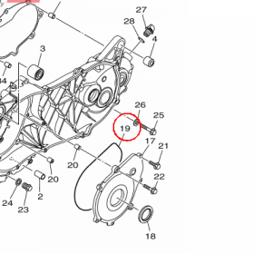 YAMAHA - OSZCZELNIACZ nr: 932115280000