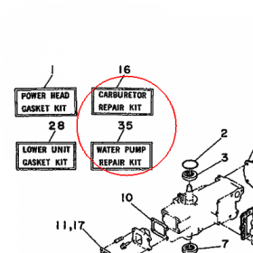 YAMAHA - ZESTAW NAPR. POMPY nr: 6E0W00780100