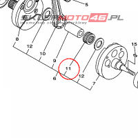 YAMAHA - lozysko nr: 933105240600