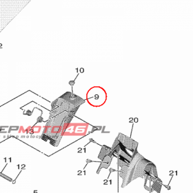 YAMAHA - KNOB, 1 nr: B5C2836X0000