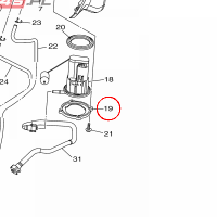 YAMAHA - BRACKET, FUEL PUMP nr: 1RC244910000