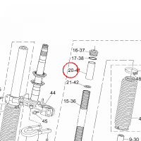 YAMAHA - SPACER nr: 11DF31180000