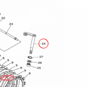 YAMAHA - PUSH LEVER COMP. nr: 1SM163810000