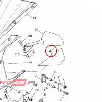 YAMAHA - NAKLEJKA nr: 5D7F8393K000