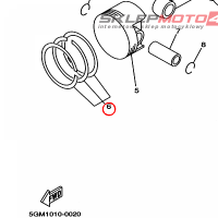 YAMAHA - pierscienie tlokowe nr: 4HC116050000