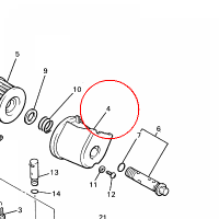 YAMAHA - POKRYWA FILTRA OLEJU nr: 5EA134470000