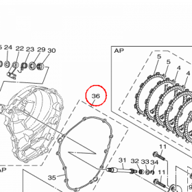 YAMAHA - CLUTCH PLATE KIT nr: BD5W001G0000