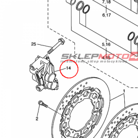 YAMAHA - ZACISK HAM. nr: 2C02580U0000