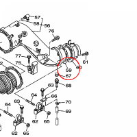 YAMAHA - GASKET, EXHAUST PIPE nr: 68N146230000