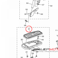 YAMAHA - COVER, FOOTREST nr: 5S7274230000