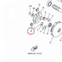 YAMAHA - SLIZGACZ nr: 52BE76530000