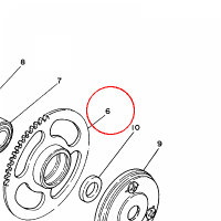 YAMAHA - KOLO ZEBATE SPRZ. R. nr: 50M155240000