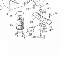 YAMAHA - BRACKET, FUEL PUMP nr: 3D7244910000