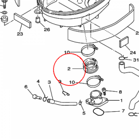 YAMAHA - KRUCIEC SSACY nr: 3LD135970100