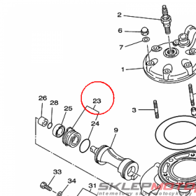 YAMAHA - HOLDER 2 ASSY nr: 5X4Y113F1000