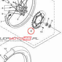 YAMAHA - TARCZA HAM. nr: B112581T0000