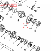 YAMAHA - SPROCKET, DRIVE (14T) nr: 9383G1423100