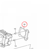 YAMAHA - uszczelka cylindra nr: BE8E13510000