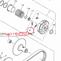 YAMAHA - SPREZYNA SPRZEGLA nr: 2DSE66260000