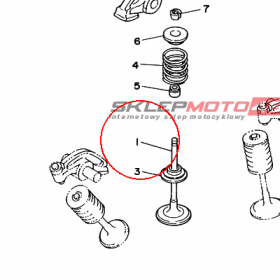 YAMAHA - zawor dolot. nr: 4VR121110000