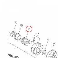 YAMAHA - SPRING, SECONDARY nr: 5C3E76830000