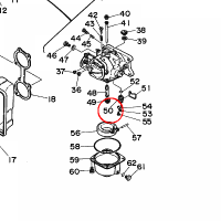 YAMAHA - PRZEPUSTNICA nr: 696145900100