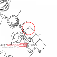 YAMAHA - SRUBA KORBOWODU nr: 4XV116540000