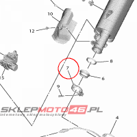 YAMAHA - BAND, MUFFLER nr: 2C0147250000