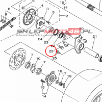 YAMAHA - BOLT nr: 43DF34920000