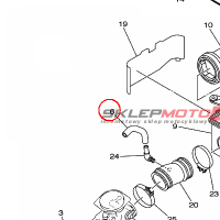 YAMAHA - PIPE nr: 5NDE43490000