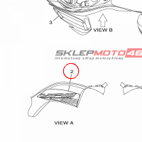 YAMAHA - GRAPHIC, FRONT FEN nr: BCXF15721000